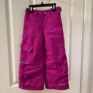 Columbia Omni-Heat Bugaboo Snow Pants Waterproof Insulated Purple Girls XXS 4-5